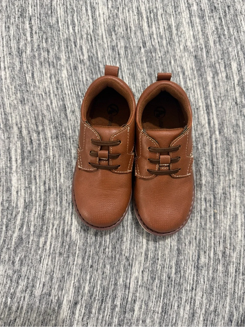 Classic Brown Toddler Leather Dress Shoes